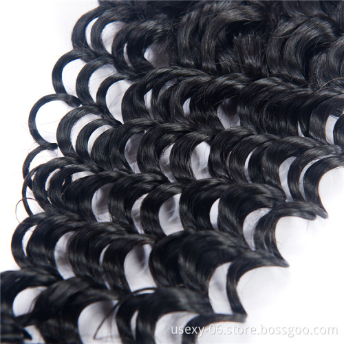 Best Quality 10A Grade 4x4 Cuticle Aligned Deep Wave Raw Brazilian Virgin Hair Lace Closure